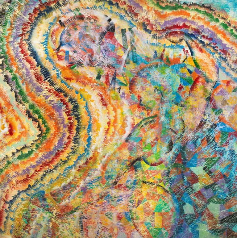 Patrizio Landolfi, «Quando sorge il Sole», serie Arte figurativa, 250 × 250 cm