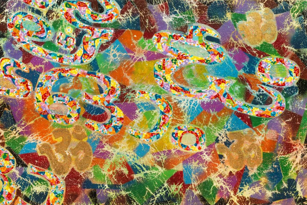 Patrizio Landolfi, «Simboli 2 bis», serie Spirituale, 60 × 90 cm