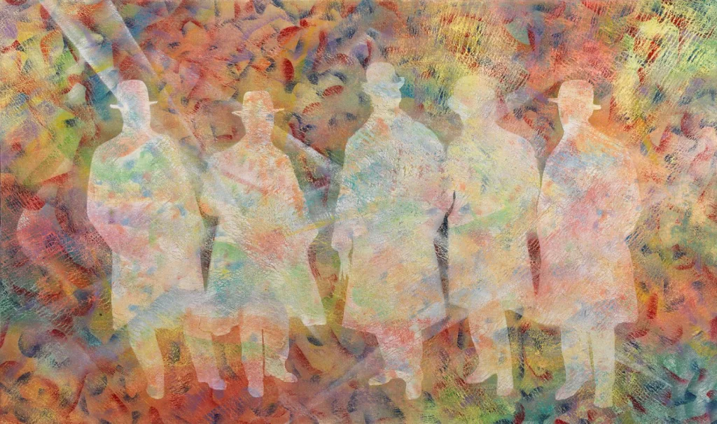 Patrizio Landolfi, “I futuristi”, Figurative Art series, 120 × 200 cm