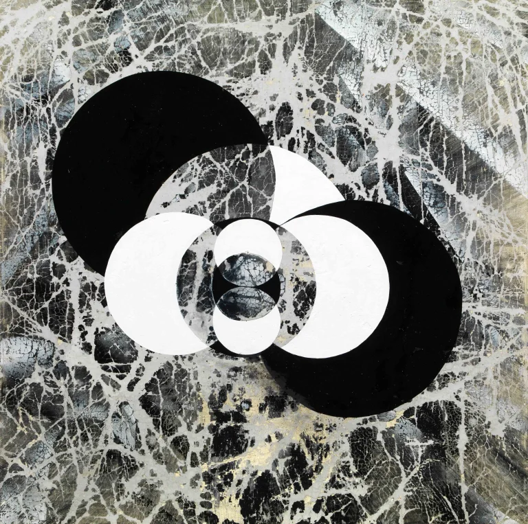 Patrizio Landolfi, «Geometrie sospese», serie Astratto, 70 × 70 cm