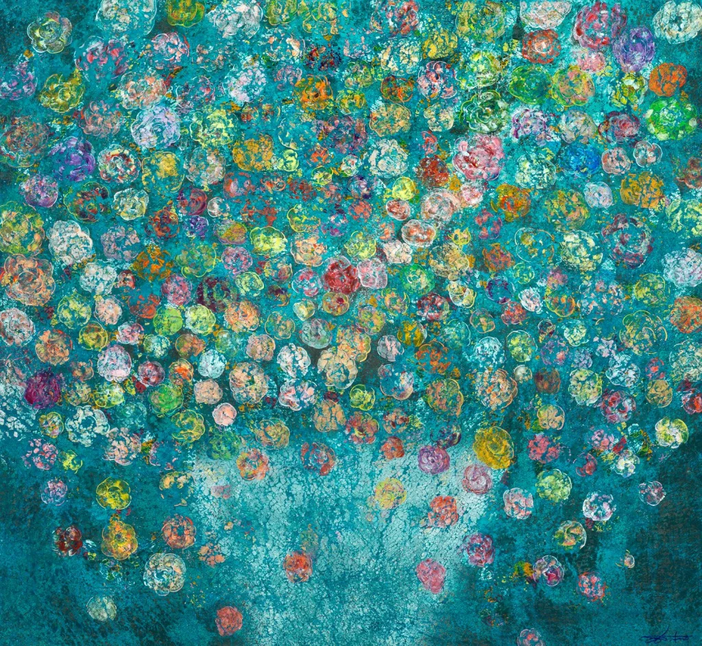 Patrizio Landolfi, «Floreale 11», serie Fiori, 110 × 120 cm