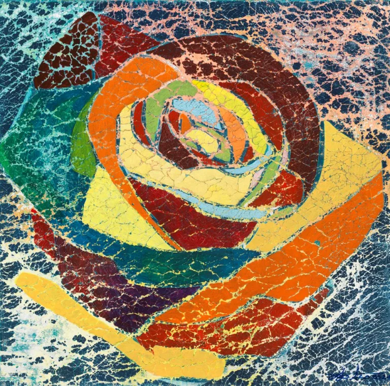 Patrizio Landolfi, «Rosa 1», serie Fiori, 40 × 40 cm