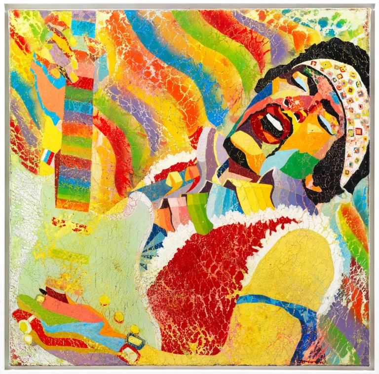Patrizio Landolfi, “Jimi Hendrix”, Pop Art series, 90 × 90 cm