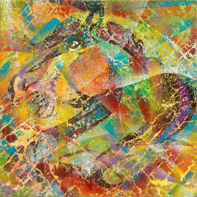 Patrizio Landolfi, «Cavallo 3», serie Arte figurativa, 50 × 50 cm