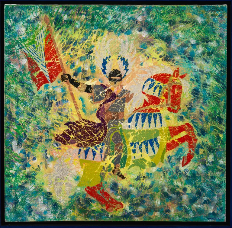 Patrizio Landolfi, «Cavaliere 1», serie Arte figurativa, 90 × 90 cm
