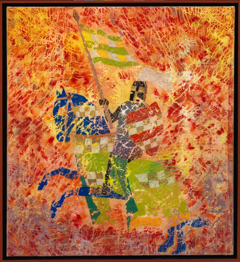 Patrizio Landolfi, «Cavaliere 2», serie Arte figurativa, 90 × 100 cm