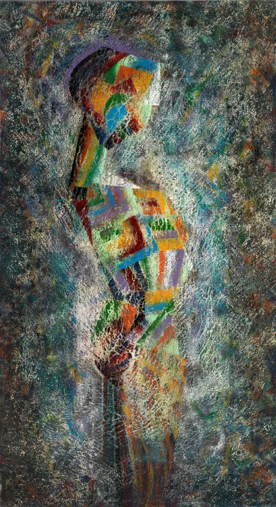 Patrizio Landolfi, «Frammentazioni futuriste 1», serie Arte figurativa, 110 × 200 cm