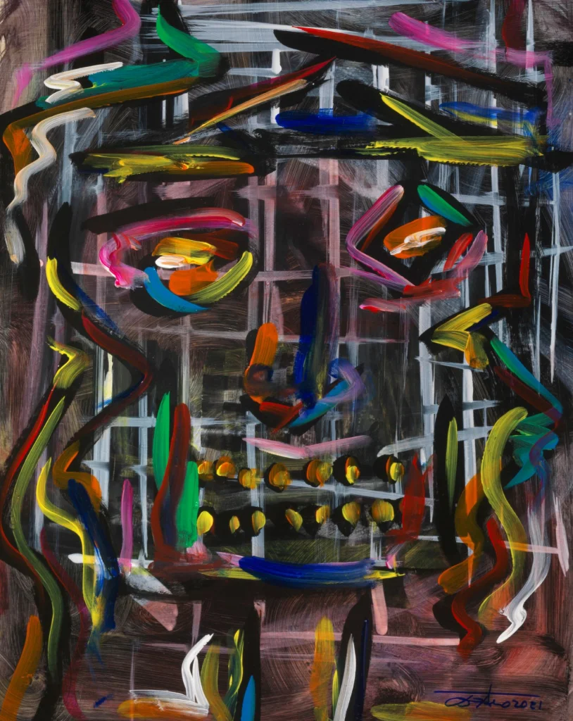 Patrizio Landolfi, «Mascherone», serie Arte figurativa, 35 × 45 cm
