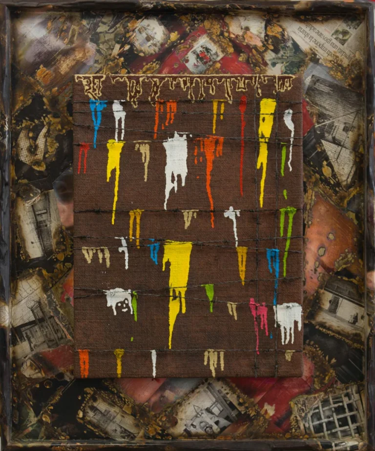 Patrizio Landolfi, «I colori della gioia», serie Innocenze violate, 100 × 120 cm