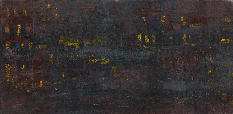 Patrizio Landolfi, «Notturno 3», serie Paesaggi e città, 60 × 120 cm