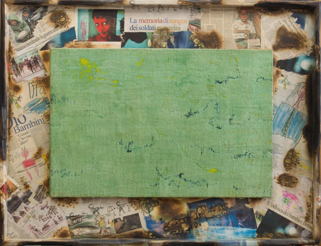 Patrizio Landolfi, «Soldati ragazzini», serie Innocenze violate, 110 × 130 cm