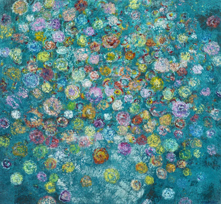 Patrizio Landolfi, «Floreale 12», serie Fiori, 110 × 120 cm