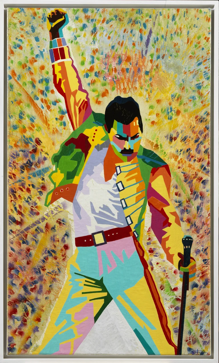 Patrizio Landolfi, «Freddie Mercury», serie Pop Art, 85 × 145 cm