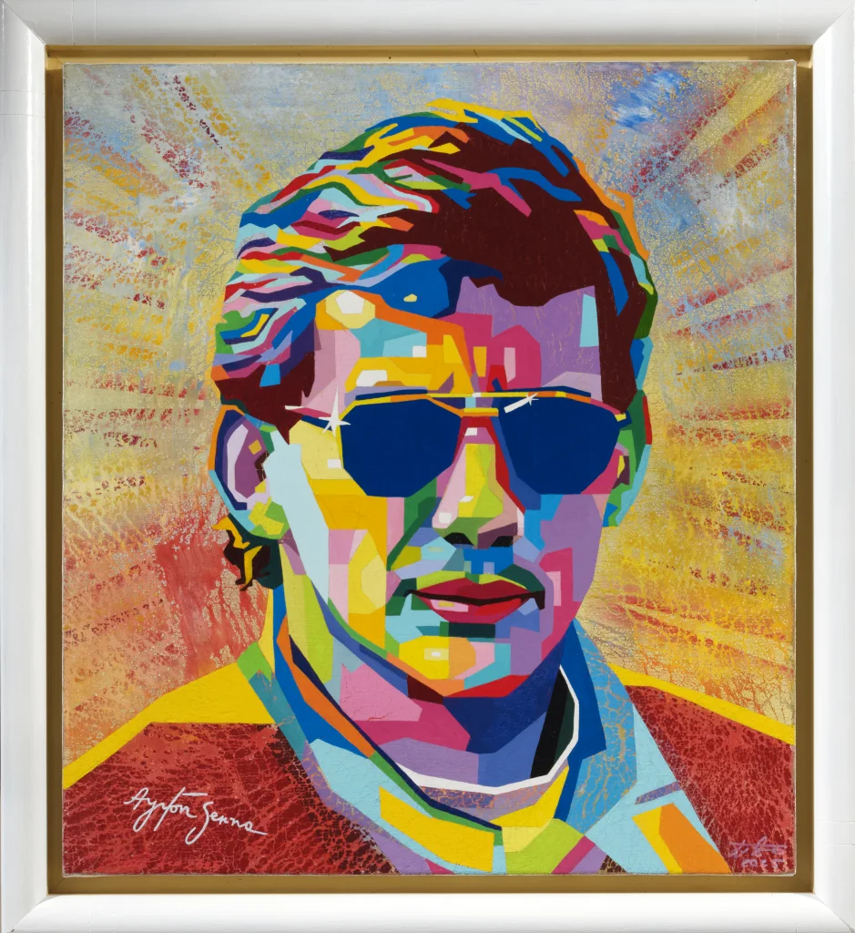 Patrizio Landolfi, “Ayrton Senna”, Pop Art series, 80 × 90 cm